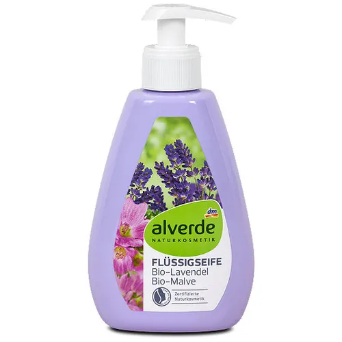 Alverde Flüssigseife Lavendel Malve (Mydło w płynie o zapachu lawendy i malwy)