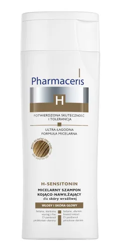 Pharmaceris H, Sensitonin, Micelarny szampon kojąco-nawilżający do skóry wrażliwej (nowa wersja) - 1