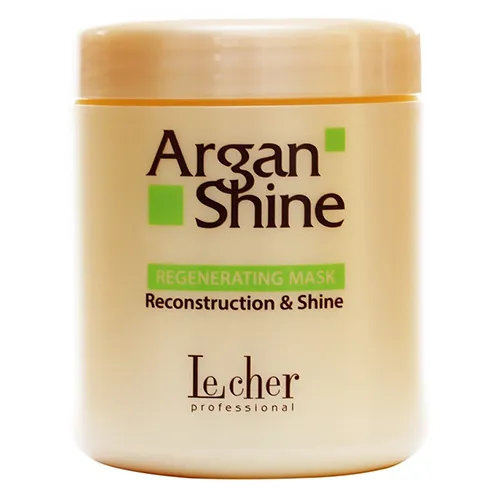 Lecher Argan Shine, Regenerating Mask, Reconstruction and Shine (Maska do włosów z olejem arganowym)