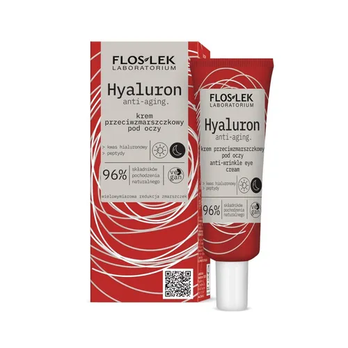 Floslek Hyaluron anti-aging, Krem przeciwzmarszczkowy pod oczy