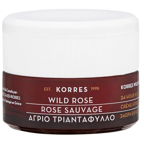 Korres Wild Rose, 24 Hour Moisturizing & Brightening Cream (Nawilżający i rozjaśniający krem z dzikiej róży)