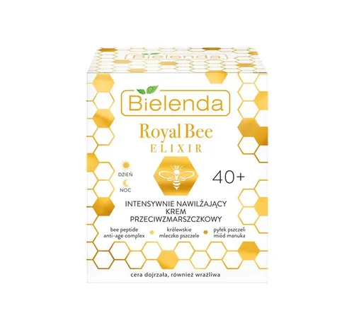 Bielenda Royal Bee Elixir, Intensywnie nawilżający krem przeciwzmarszczkowy 40+