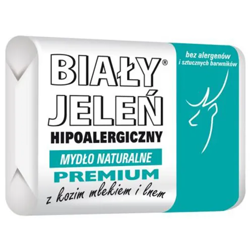 Biały Jeleń Mydło w kostce hipoalergiczne z ekstraktem z koziego mleka - 2