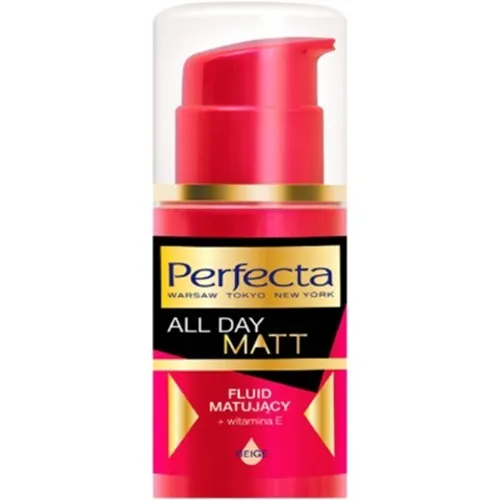 Perfecta All Day Matt, Fluid matujący + witamina E