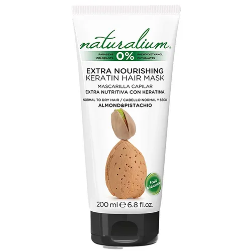 Naturalium Hair Mask Almond and Pistachion with Keratin (Odżywcza maska do włosów z migdałami, pistacjami i keratyną)