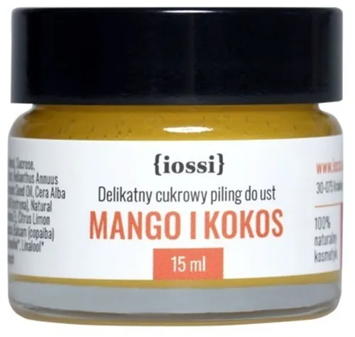 Iossi Delikatny cukrowy peeling do ust `Mango i kokos`