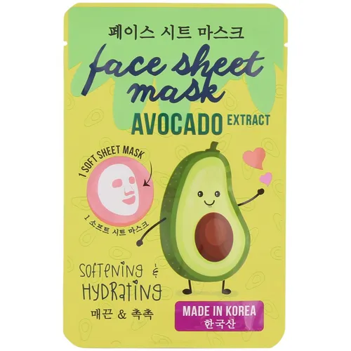 Action Face Sheet Mask Avocado Extract (Maseczka do twarzy z awokado)