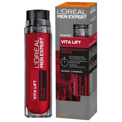 L'Oreal Paris Men Expert, Vita Lift, Przeciwzmarszczkowy turbo żel