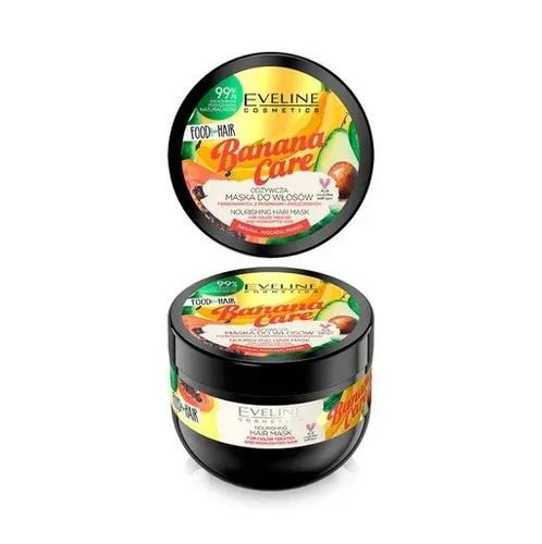 Eveline Cosmetics Food For Hair, Banana Care, Maska do włosów `Ochrona koloru i odżywienie`
