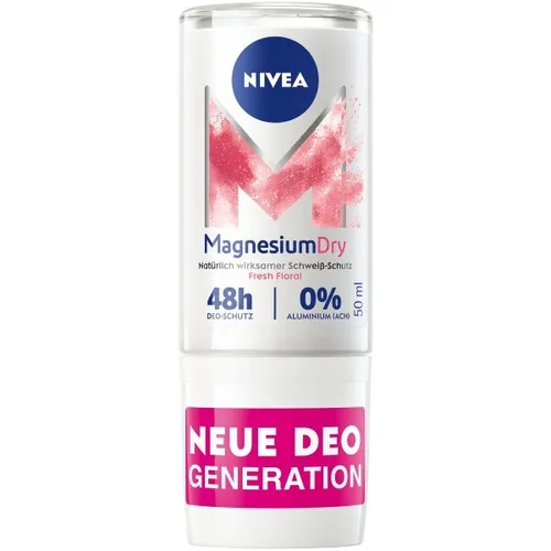 Nivea MagnesiumDry Fresh Floral, Dezodorant w kulce (Dezodorant w kulce z aktywnym magnezem bez aluminium)