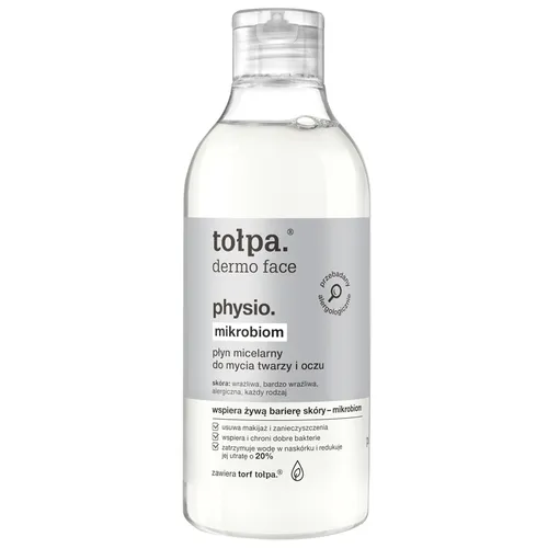 Tołpa Dermo Face, Physio Mikrobiom, Płyn micelarny do mycia twarzy i oczu