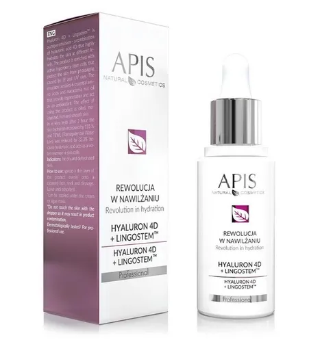Apis Rewolucja w Nawilżaniu, Koncentrat Hyaluron 4D + Lingostem