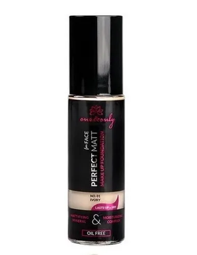 One & Only Cosmetics For Face, Perfect Matt Make Up Foundation (Matująco-nawilżający podkład mineralny do twarzy)