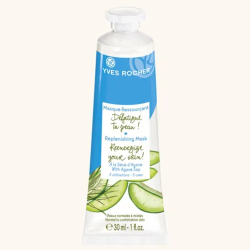 Yves Rocher Masque Ressourcant Visage [Replenishing Mask with Agave] (Orzeźwiająca maseczka do twarzy z wyciągiem z agawy)