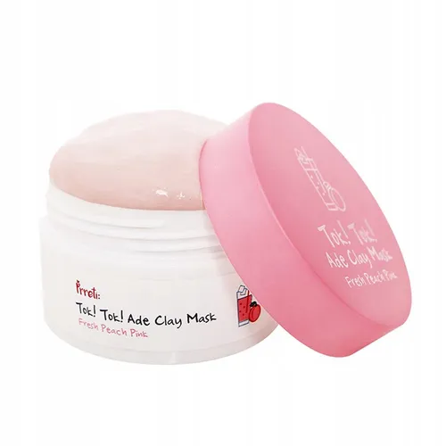 Prreti Tok! Tok! Ade Clay Mask Fresh Peach Pink (Koreańska odświeżająca maseczka glinka z brzoskwinią)