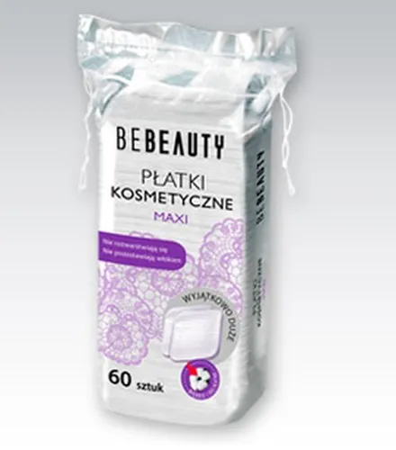 bebeauty Płatki kosmetyczne kwadratowe maxi