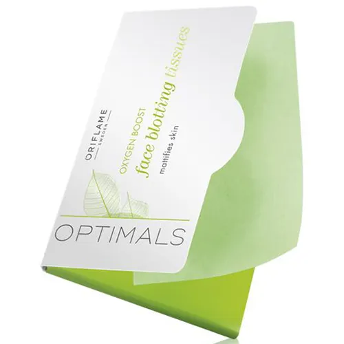 Oriflame Optimals, Oxygen Boost, Face Blotting Tissues (Bibułki matujące do twarzy)