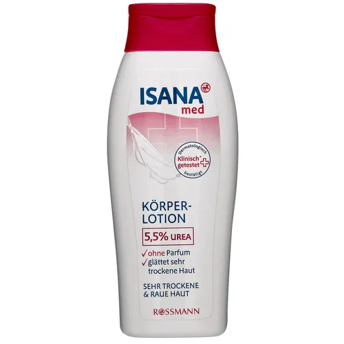 Isana Med, Urea Körperlotion 5,5% (Emulsja do ciała do bardzo suchej i szorstkiej skóry z mocznikiem 5,5%)