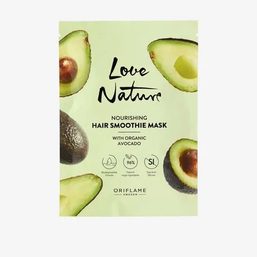 Oriflame Love Nature, Nourishing Hair Smoothie Mask (Odżywcza maska do włosów z organicznym awokado (nowa wersja))