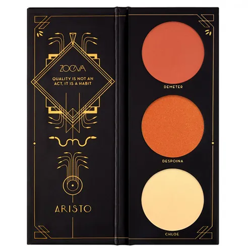 Zoeva Aristo, Blush Palette (Paleta 2 róży i rozświetlacza)