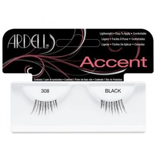 Ardell Lashes Accent 308 Black (Sztuczne rzęsy połówki)