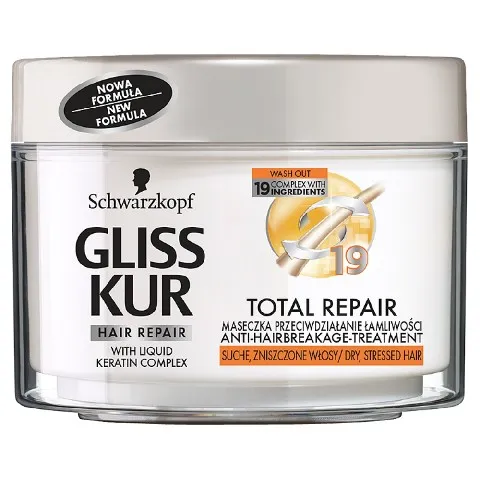 Schwarzkopf Gliss Total Repair, Maska intensywnie regenerujaca - 2
