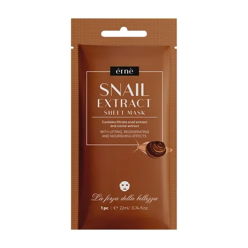 Erne Snail Extract Sheet Mask (Maska do twarzy w płachcie z ekstraktem ze śluzu ślimaka)