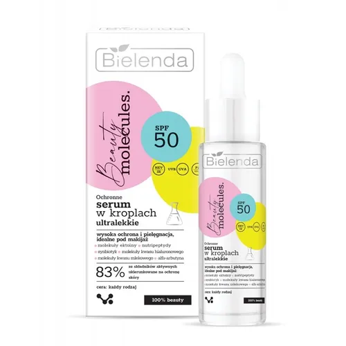 Bielenda Beauty Molecules, Ochronne serum w kroplach ultralekkie SPF 50
