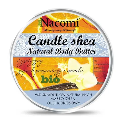 Nacomi Candle Shea Natural Body Butter (Balsam w świecy `Pomarańcza z wanilią`) - 2