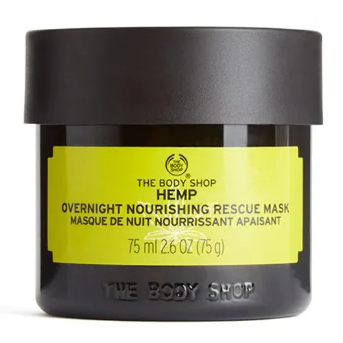 The Body Shop Hemp, Overnight Nourishing Rescue Mask (Nawilżająca maska na noc Konopia Siewna)