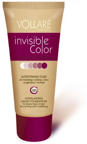 Vollare Cosmetics Invisible Color, Matujący fluid do twarzy