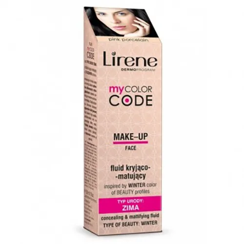 Lirene Dermoprogram My Color Code, Fluid kryjąco - matujący `Zima`