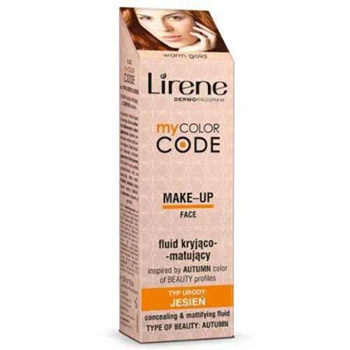 Lirene Dermoprogram My Color Code, Fluid kryjąco - matujący `Jesień`