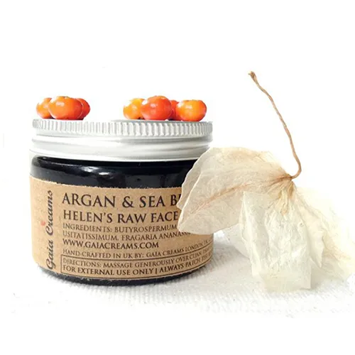 Gaia Creams Argan & Sea Buckthorn Raw Face & Body Cream (Krem do twarzy i ciała `Argan i rokitnik`)