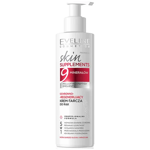Eveline Cosmetics Skin Supplements, Superskoncentrowany multiregenerujący krem do rąk 5 w 1  `9 minerałów`