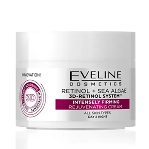 Eveline Cosmetics Retinol + Algi Morskie, Krem silnie ujędrniający na dzień i na noc - 2