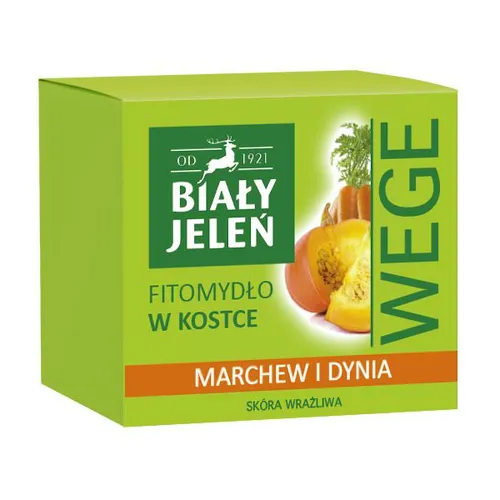 Biały Jeleń Wege, Fitomydło w kostce `Marchew i dynia`