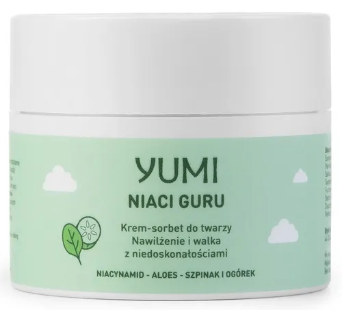 Yumi Niaci Guru, Krem - sorbet do twarzy `Nawilżenie i walka z niedoskonałościami`