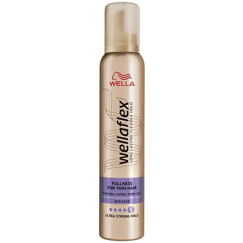 Wella Wellaflex, Fullness for Thin Hair, Ultra Strong Mousse (Pianka maksymalnie utrwalająca `Objętość dla cienkich włosów`) - 2
