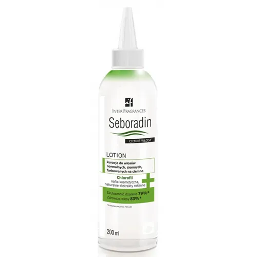 Seboradin Ciemne Włosy, Lotion do włosów normalnych, ciemnych, farbowanych na ciemno