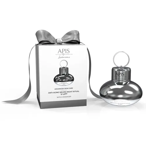 Apis Advanced Skin Care, Przeciwzmarszczkowy neuro-rytuał V-Lift na noc z masażerem