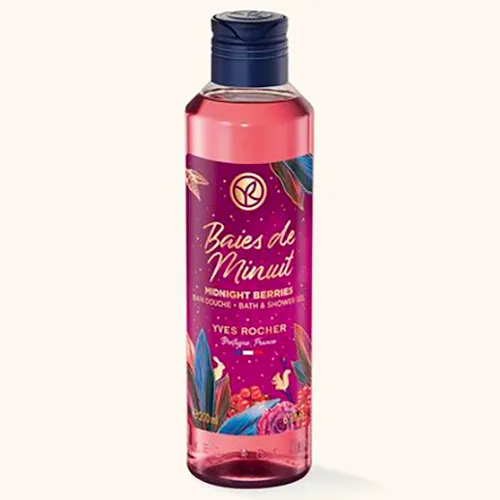 Yves Rocher Collection de Noel 2020, Bain Douche Baies De Minuit (Żel pod prysznic `Leśne jagody`)
