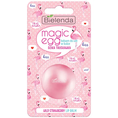 Bielenda Magic Egg, balsam do ust w kulce `Dzika truskawka`