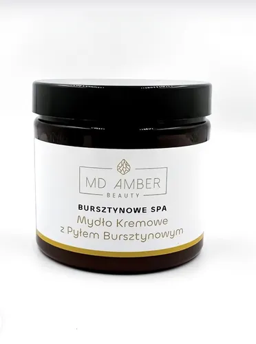 MD Amber Beauty Mydło kremowe z pyłem bursztynowym