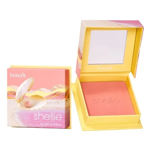 BeneFit Wanderful, Shellie Blush (Róż do policzków w ciepłym odcieniu różowej muszli)