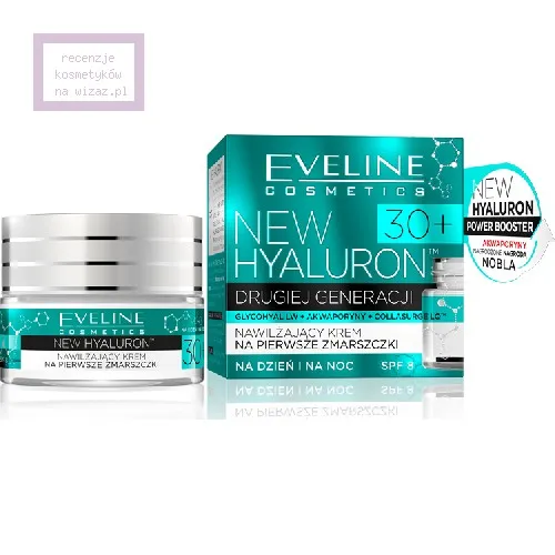 Eveline Cosmetics New Hyaluron, Nawilżający krem na pierwsze zmarszczki na dzień i na noc 30+