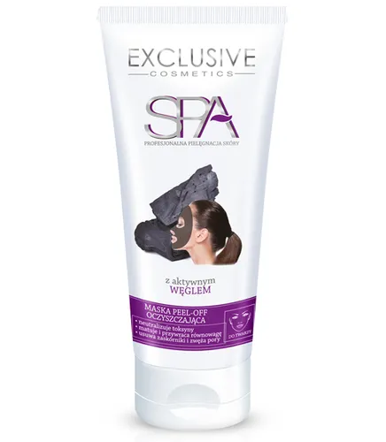 Exclusive Cosmetics Spa, Maseczka peel - off z aktywnym węglem na strefę T
