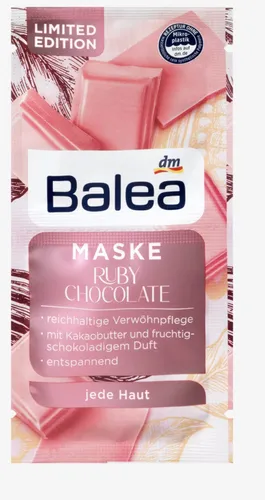 Balea Ruby Chocolate Maske (Maseczka do twarzy z masłem kakaowym i gliceryną)