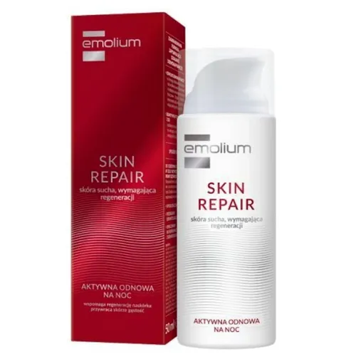 Emolium Skin Repair, Krem - aktywna odnowa na noc