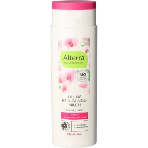 Alterra Deluxe Reinigungsmilch Bio- Orchidee (Mleczko do twarzy oczyszczające z Bio orchideą (nowa wersja))